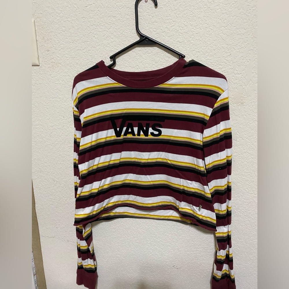 Vans women’s long sleeved cropped blouse